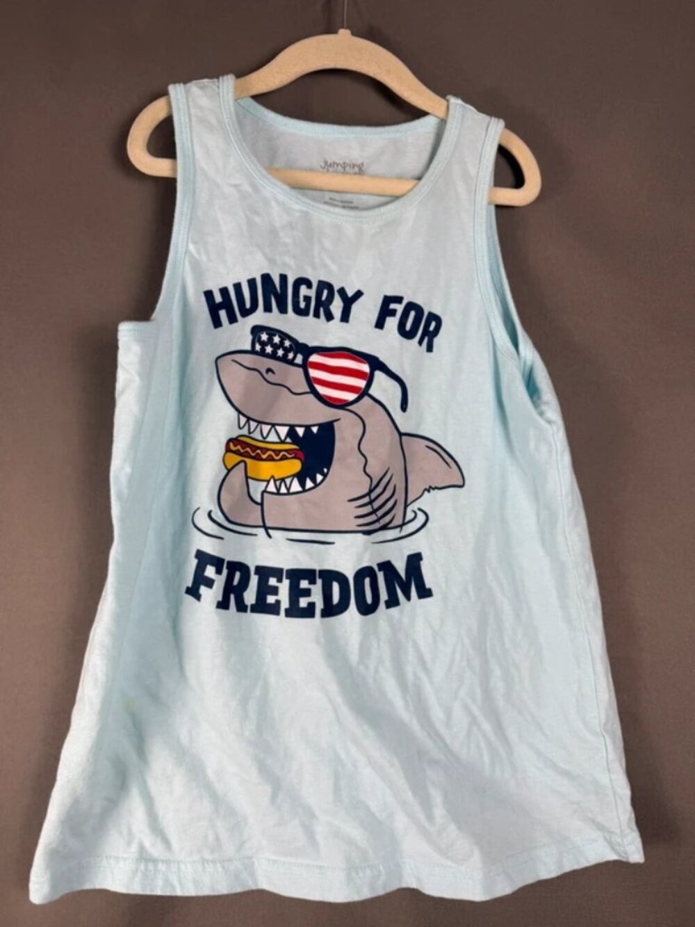 Jumping beans shark tank top size 10